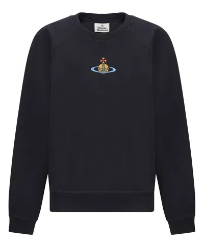 Vivienne Westwood Raglan Sweatshirt In Blue