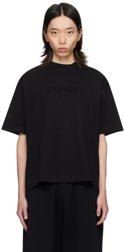 Vtmnts Black Paris Crystal T-shirt