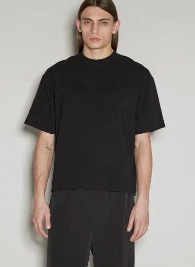 Vtmnts Paris Crystal Logo Shirt In Black