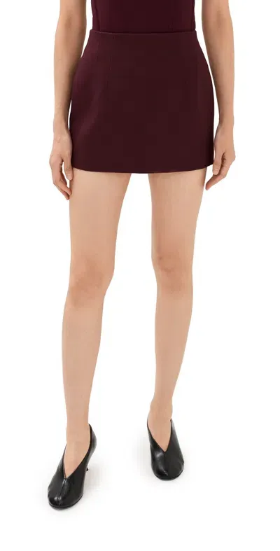 Wardrobe.nyc Wardrobe. Nyc Contour Mini Skirt Oxblood