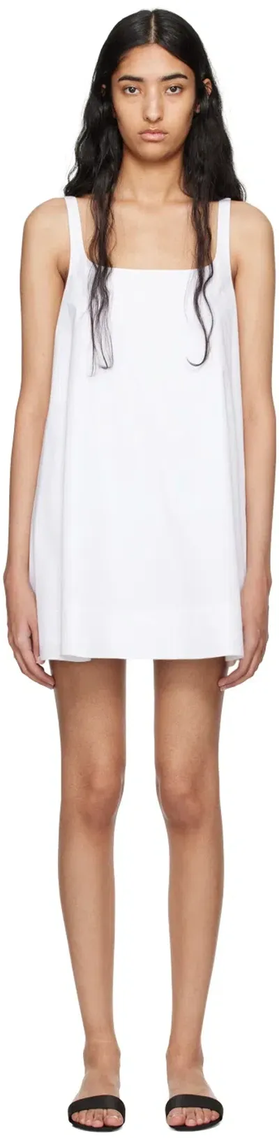 Wardrobe.nyc White Backless Minidress