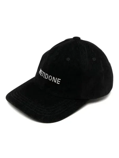 We11 Done Wd Logo Cap In Black