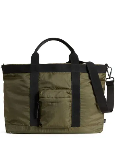 Woolrich Pouch-pocket Tote Bag In Green