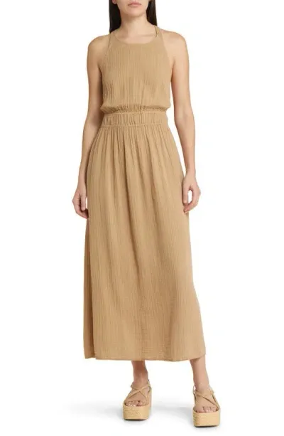 Xirena Sienna Cotton Gauze Midi Dress In Chester