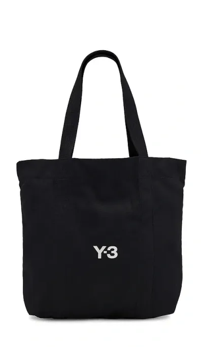 Y-3 C Tote In Black & Talc