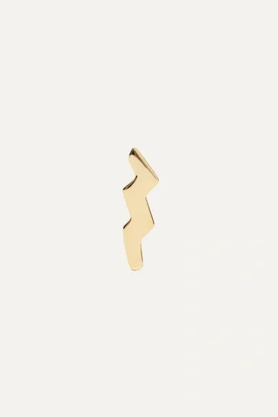 Andrea Fohrman Mini Lightning Bolt 14-karat Gold Diamond Single Earring