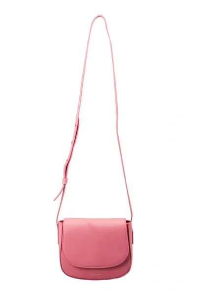 Pre-owned Mansur Gavriel Light Pink Leather Mini Crossbody Bag