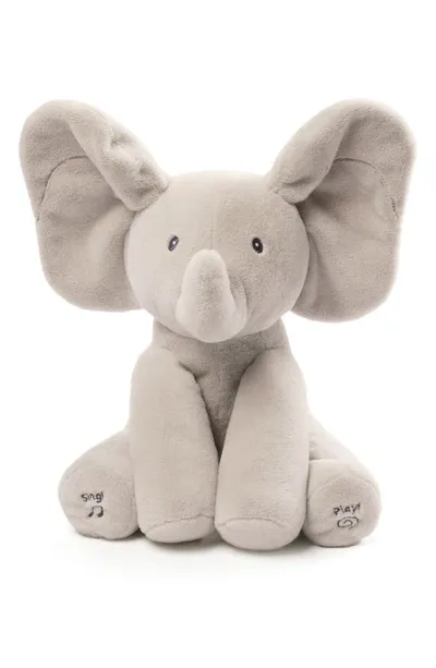 Gund Kids' Baby  Flappy The Elephant Musical Stuffed Animal In Grey