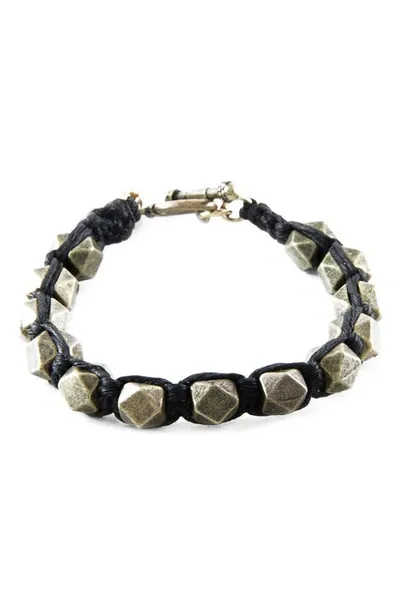 Ettika Geometric Woven Bracelet In Black