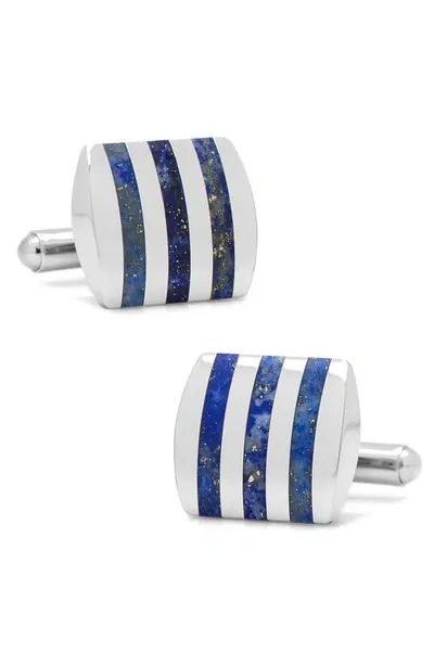 Cufflinks, Inc Inlay Stripe Cuff Links In Lapis