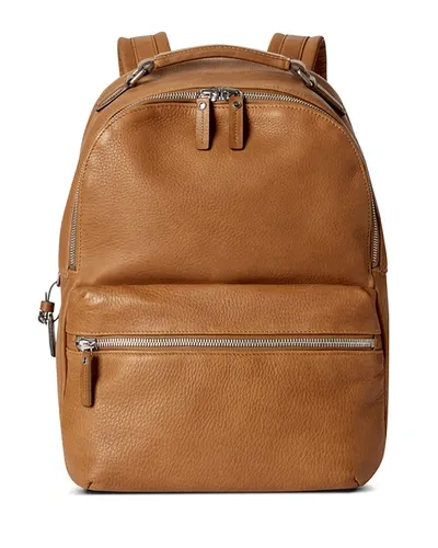 Shinola Men's Runwell Grained Leather Backpack In Tan