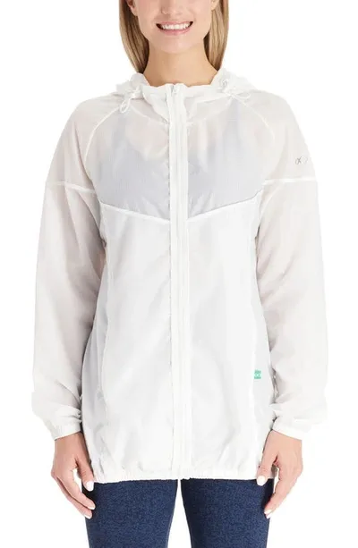 Modern Eternity Waterproof 3-in-1 Maternity Windbreaker In Eggshell