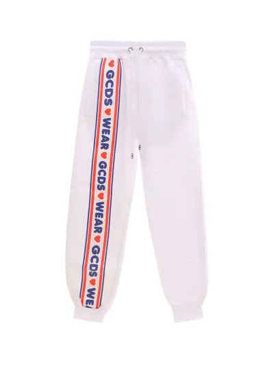 Gcds Sweatshirt Pants With Logo - Atterley In White