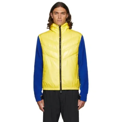 Moncler Salantin Water Repellent Packable Down Vest In Yellow