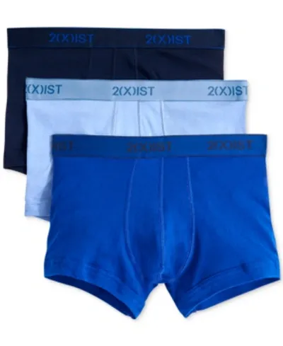 2(x)ist Men's Essential Range Boxer Brief 3-pack In Navy/cobalt/porcelain In Multi