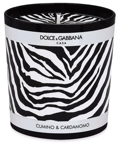 Dolce & Gabbana 250gr Lychee & Mulberry Scented Candle In Black,white