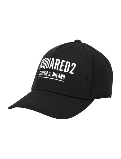 Dsquared2 Kids' Logo-print Baseball Cap In Black