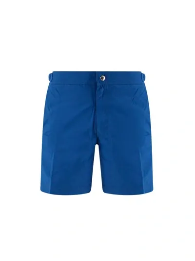 Alexander Mcqueen Swim Trunks In Blue