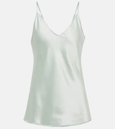 Max Mara Lucca Silk-blend Camisole In 007 Sage Green