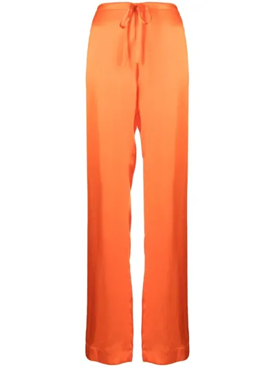 Woera Orange Silk Trousers