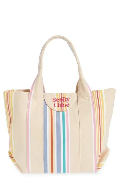 See By Chloé See By Chloe Laetizia Small Tote In Smooth Tan