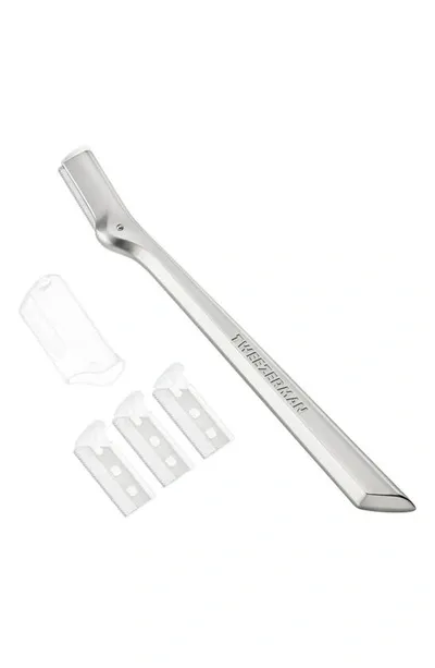 Tweezerman Stainless Steel Brow Razor Kit In Silver