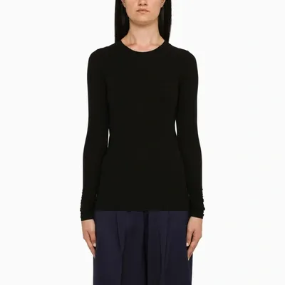 Sportmax Black Semi-transparent Top