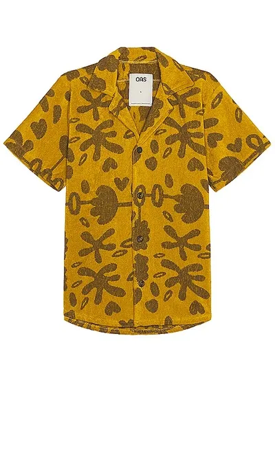 Oas Galbanum Cuba Terry Shirt In Yellow