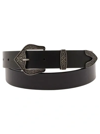 Off-white Western Arrow Belt 30 In Black