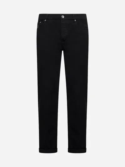 Brunello Cucinelli Traditional Fit Black Denim Jeans