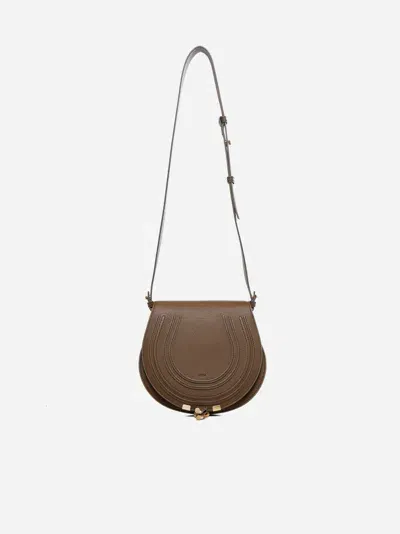 Chloé Medium Marcie Crossbody Bag In Dark Khaki