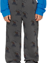 Bonmot Organic Kids Gray 'wild Homes' Trousers In Good Night