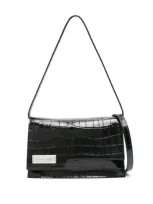 Coperni Mini Folder Leather Cross Body Bag In Black