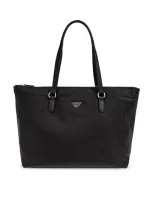 Emporio Armani Sustainable Collection Shopper Bag In Black