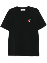 Etudes Studio Embroidered-apple T-shirt In Black