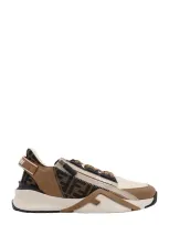 Fendi Flow - Leather Low-tops In Multicolor