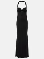 Galvan Shifter Corset Gown In Black