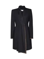 Genny Asymmetrical Shirt Dress In Black