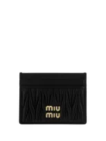 Miu Miu Card Holder In Black