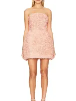 Nadine Merabi Tulip Mini Dress In Peach