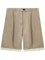 Peter Do Virgin Wool Bermuda Shorts In 中性色